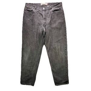 Levi's Jeans Mens 40x34 Black 560 Comfort Fit Faded 100% Cotton Denim